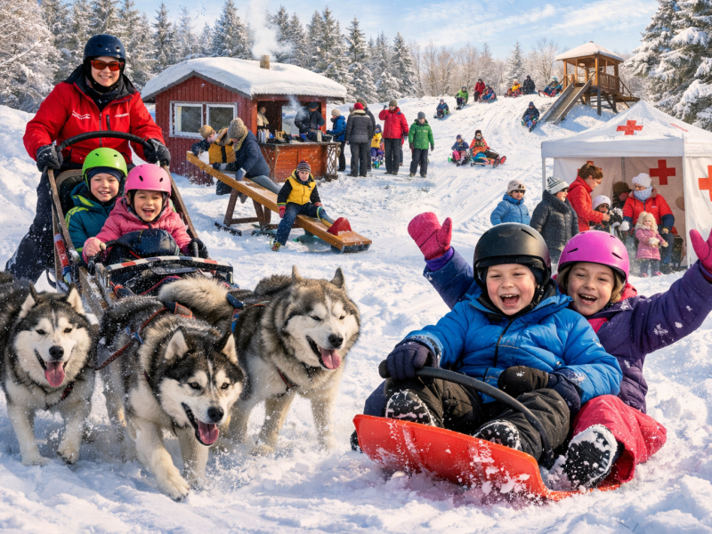 Talvirieha Kainaston kyläkeskuksessa 22.2.2026